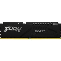 Kingston FURY Beast KF552C40BBK2-16  Gaming System Memory, DIMM, DDR5, 5200MHz, 16GB (2 x 8Gb), Black Heatsink, 288 Pin, 1.25v, CL40 Kingston FURY Beast KF552C40BBK2-16  Gaming System Memory, DIMM, DDR5, 5200MHz, 16GB (2 x 8Gb), Black Heatsink, 288 Pin, 1.25v, CL40